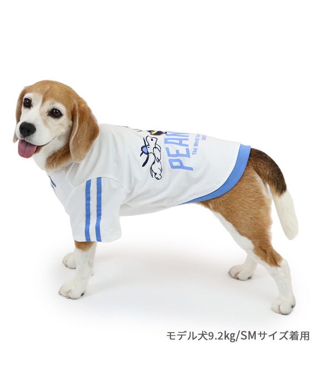 PET PARADISE スヌーピー Tシャツ 《ファインプレー柄》 白色 中型犬 大型犬 