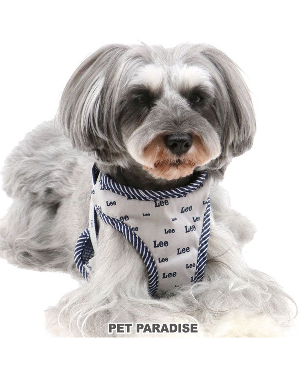 PET PARADISE 犬 ハーネス Ｌｅｅ 【３Ｓ】 総柄ロゴ 小型犬 おさんぽ おでかけ お出掛け おしゃれ オシャレ かわいい　 紺（ネイビー・インディゴ）