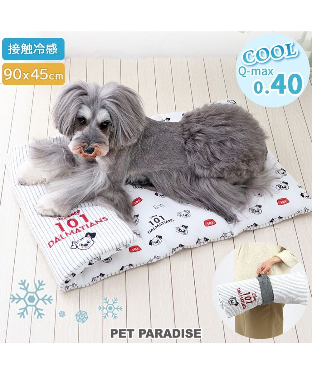 PET PARADISE ディズニー 101匹わんちゃん クールロールマット 小型犬 白~オフホワイト