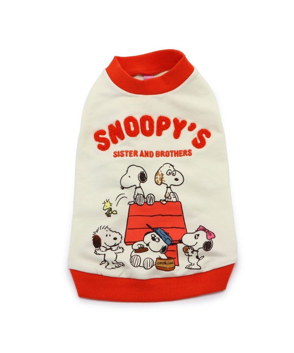 PET PARADISE スヌーピー 兄弟集合柄 トレーナー 白【小型犬】 