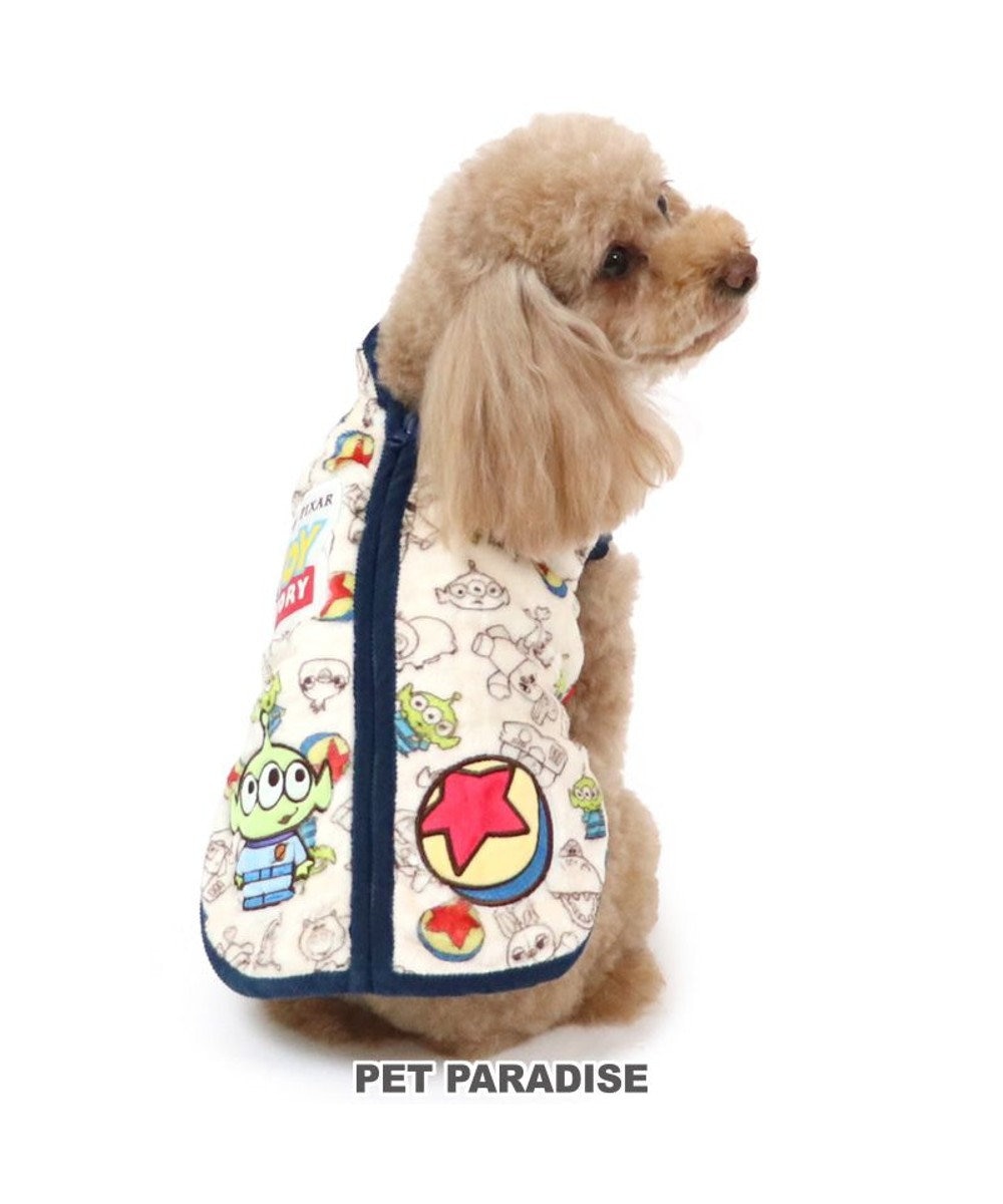 PET PARADISE 犬 服 ディズニー トイ・ストーリー 背中開き ベスト 【小型犬】 エイリアン 白~オフホワイト
