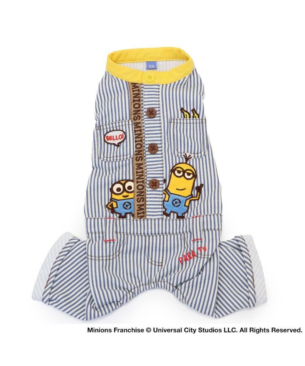 PET PARADISE ミニオン ヒッコリーつなぎ 小型犬 