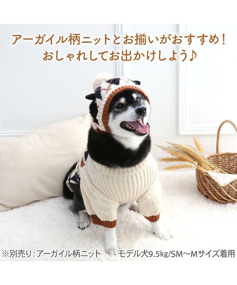 PET PARADISE ペットパラダイス アーガイルニット帽子 ＳＭ～Ｍ/Ｌ 