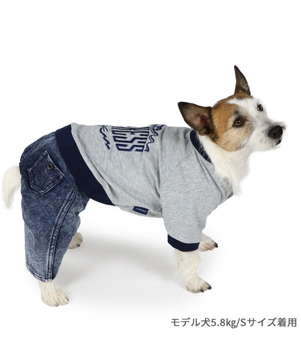 PET PARADISE J.PRESS デニム風 パンツつなぎ 小型犬 