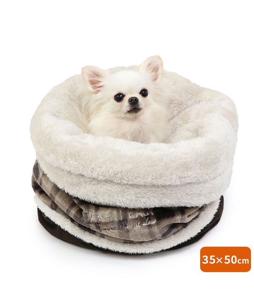 PET PARADISE ペットパラダイス 筒形寝袋 遠赤外線 《チェック柄》 35×50cm 