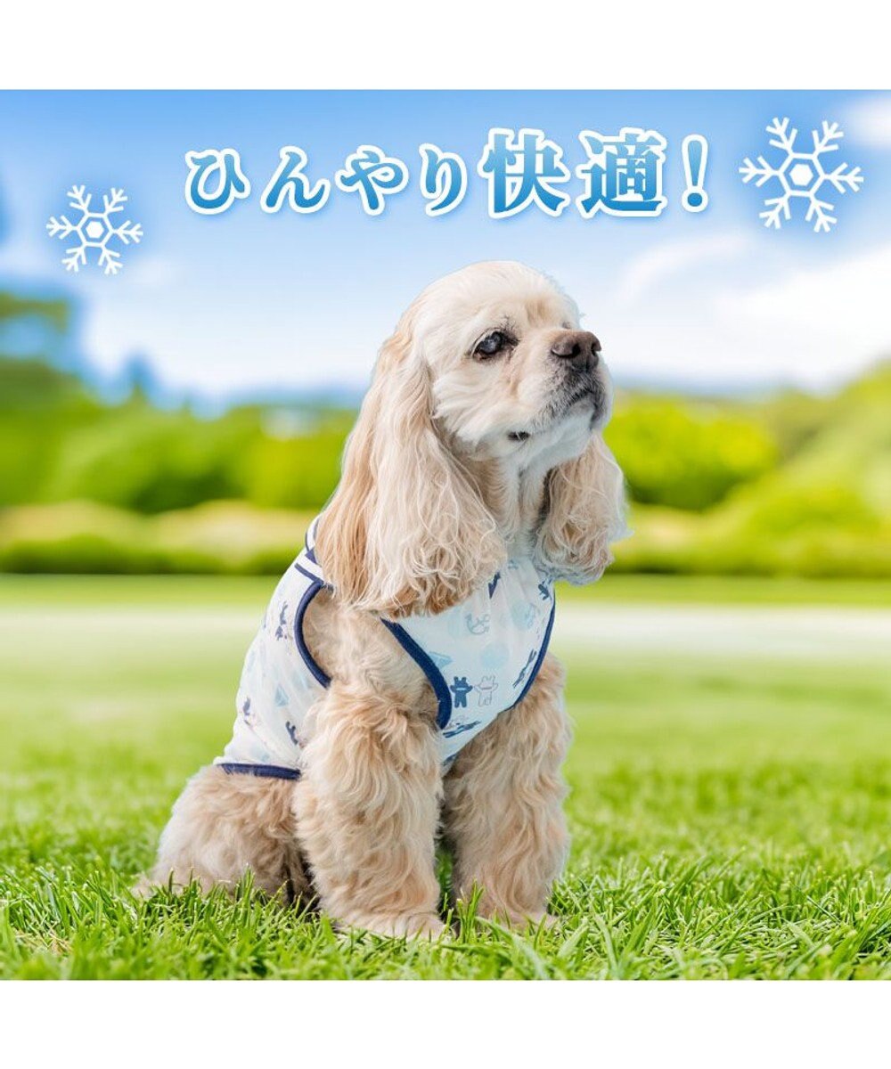 PET PARADISE リサとガスパール 接触冷感 タンクトップ 《マリン柄》 中型犬 大型犬 