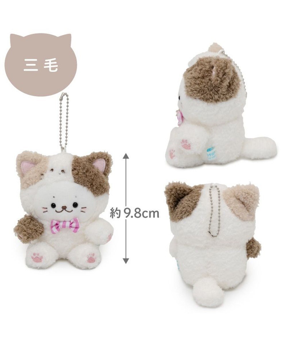 しろたん 猫キーホルダー 《三毛猫》 単品 / Mother garden