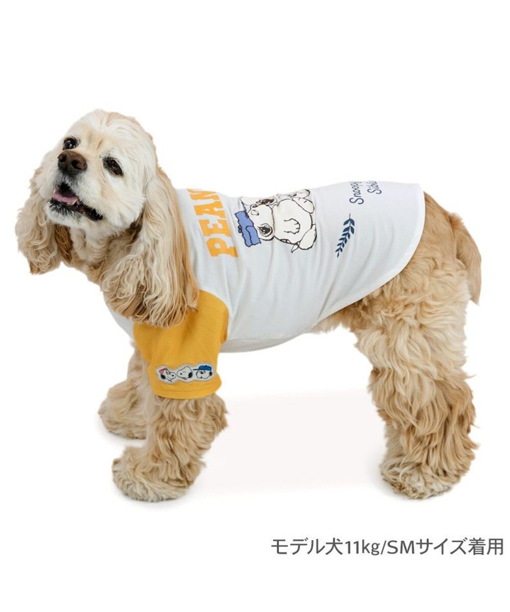 PET PARADISE スヌーピー ブラザー 接触冷感 Ｔシャツ 《ホワイト》 中型犬 大型犬 