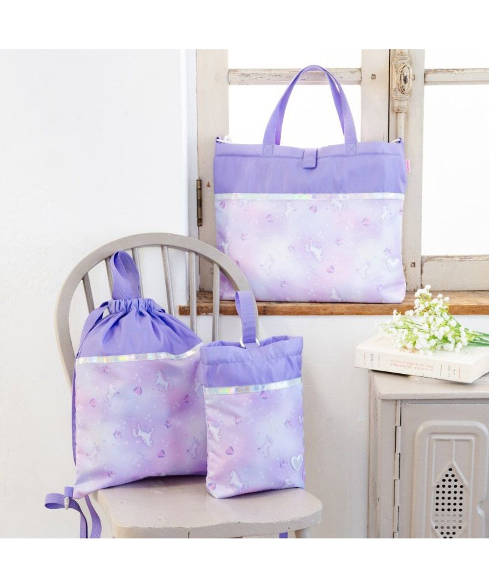 Mother garden マザーガーデン ユニコーン お着替え巾着 ナップサック《ぷっくり柄》 