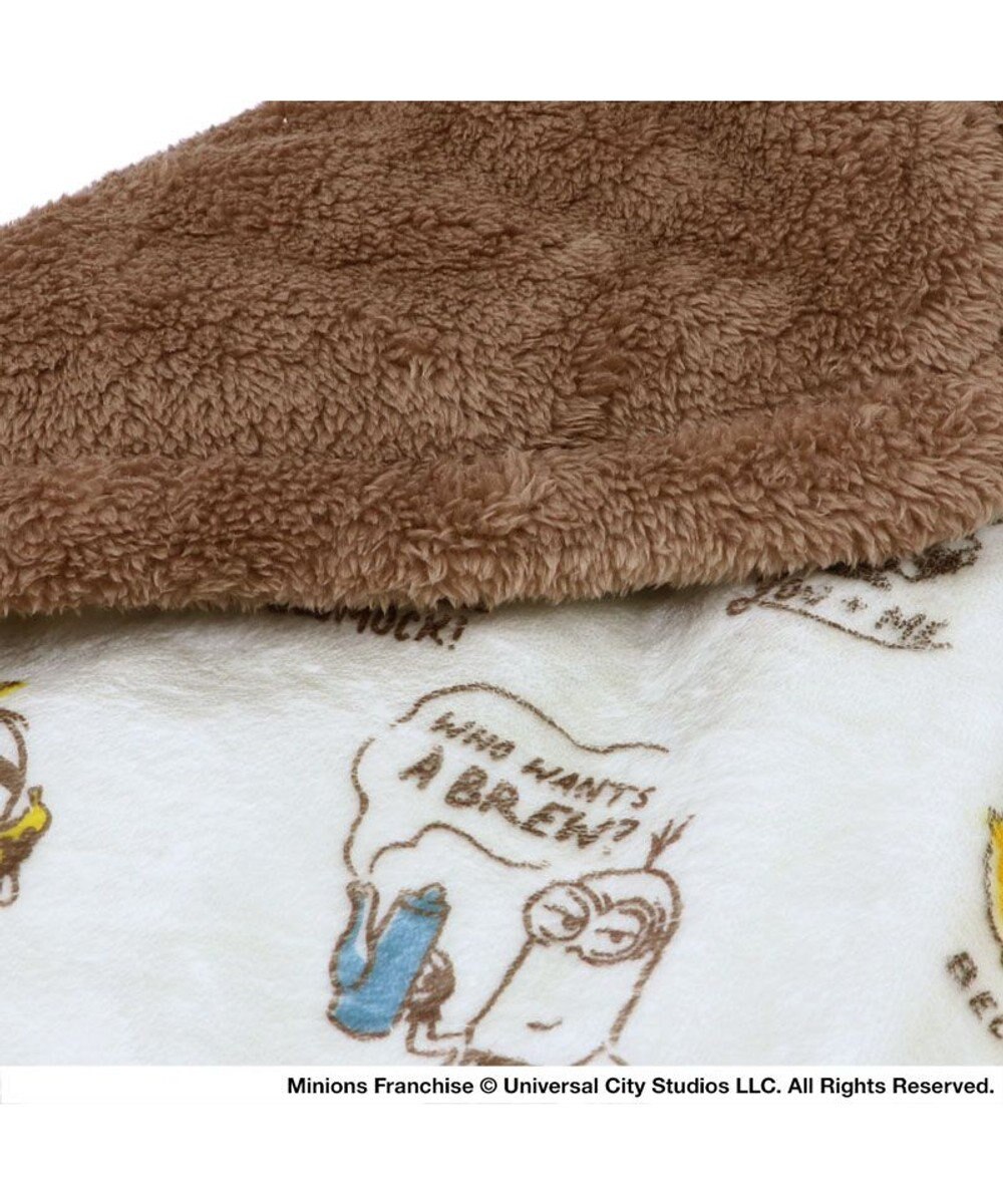 PET PARADISE ミニオン 遠赤外線 ボアマット 角型《コーヒ柄》 