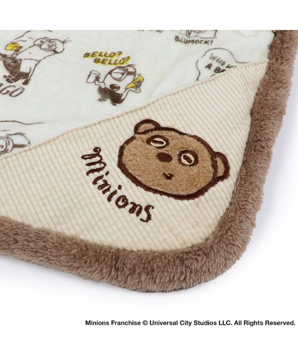 PET PARADISE ミニオン 遠赤外線 ボアマット 角型《コーヒ柄》 