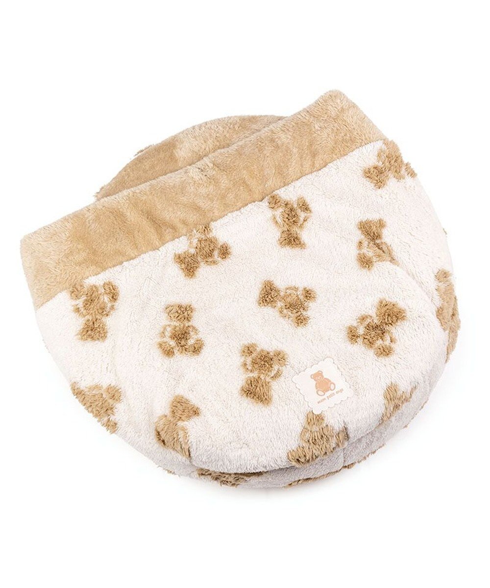 PET PARADISE ペットパラダイス  くまちゃん織り 遠赤外線  丸型 寝袋 Ｍ 