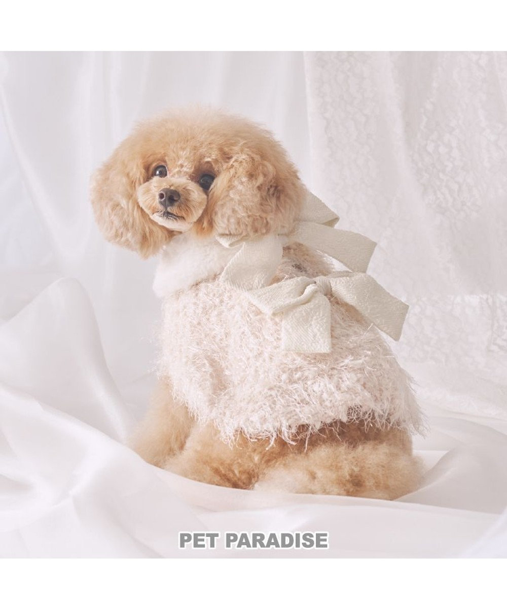 PET PARADISE cherircouture キラキラポンチョ 小型犬 ホワイト