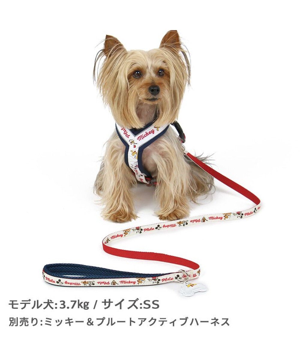 PET PARADISE ディズニー ミッキーマウス プルート 散歩柄 リード 【ＳＳ~Ｓ】 小型犬 
