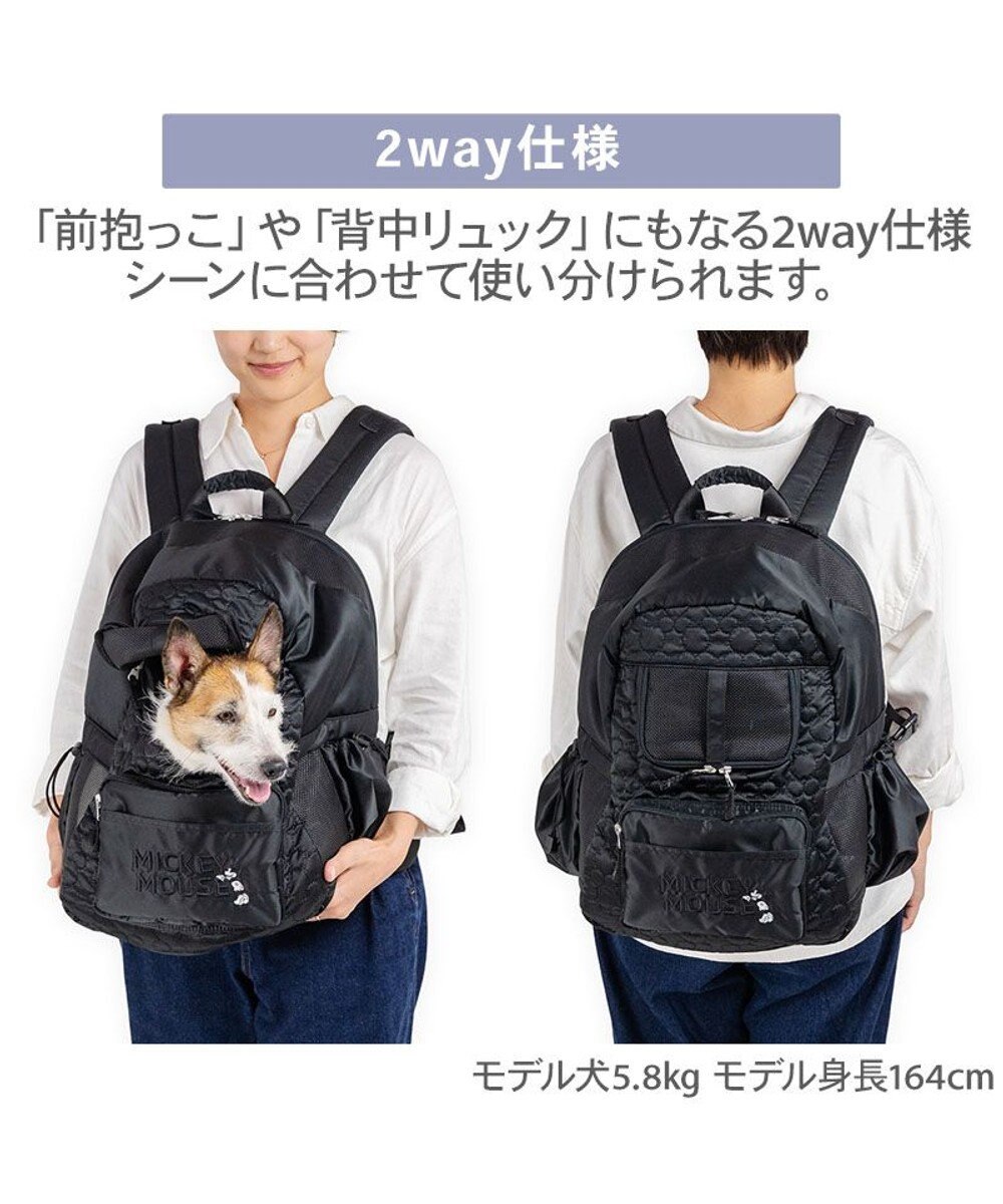 PET PARADISE ディズニー ミッキーマウス 白黒 リュック 
