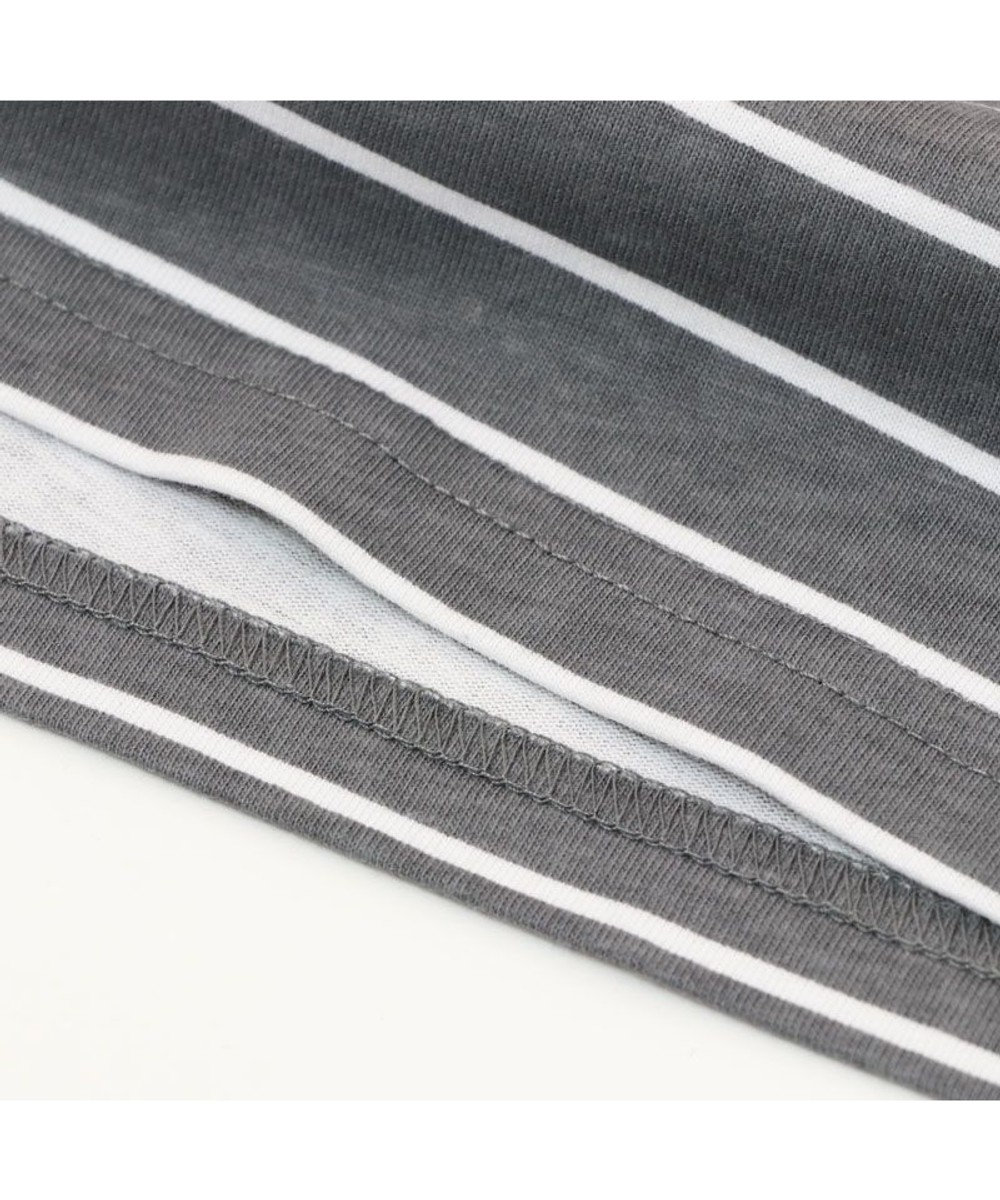 Mother garden しろたん ボーダー柄Ｔシャツ 半袖 《黒色》 キッズサイズ 100 120 140cm 