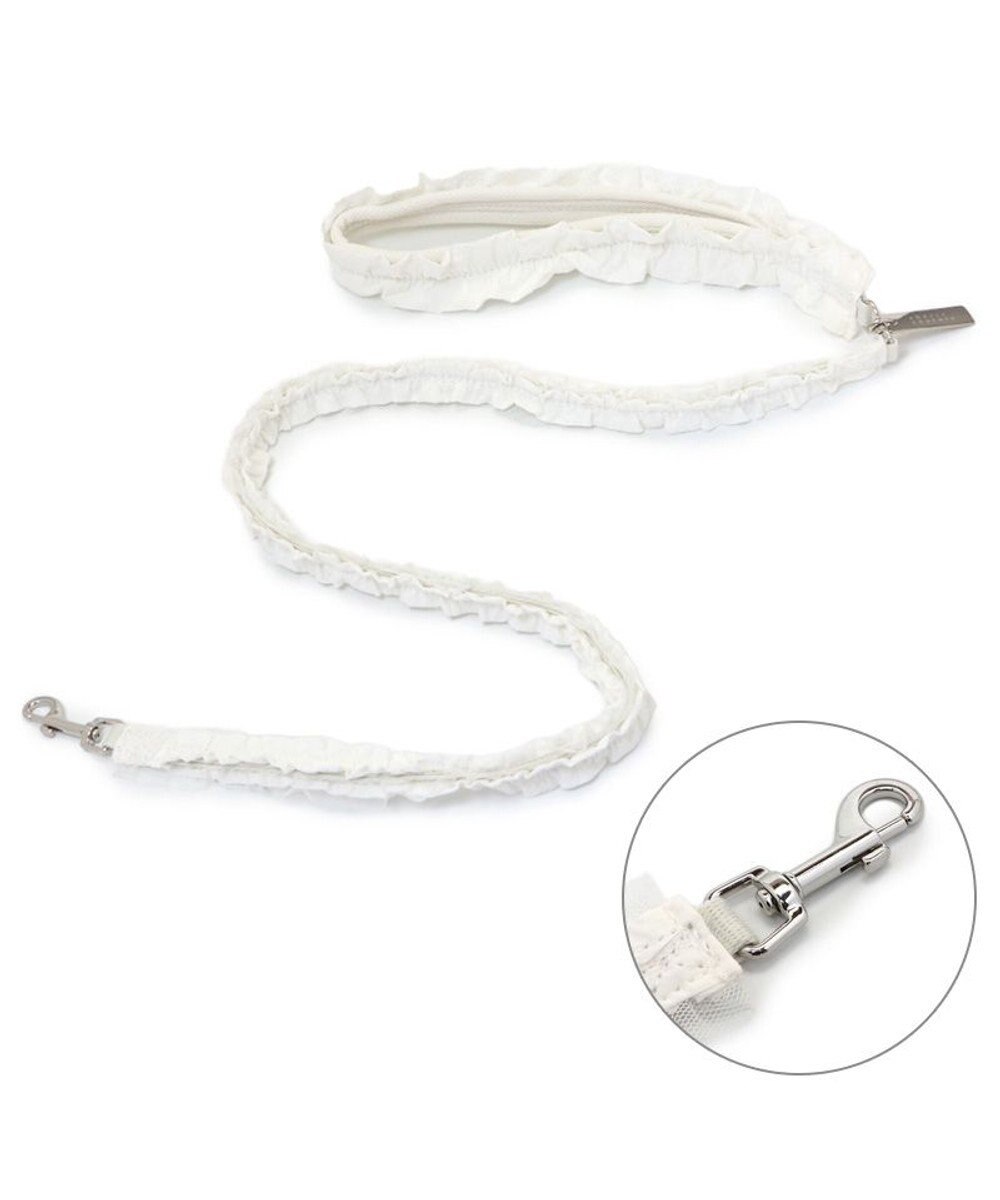 PET PARADISE cherircouture フリフリ リード 《ホワイト》４Ｓ～３Ｓ  小型犬 