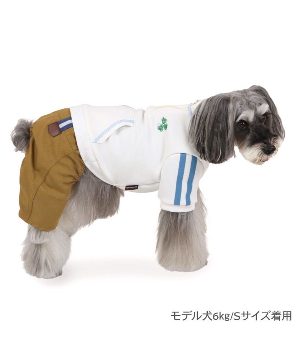 PET PARADISE ペットパラダイス トレーナー パンツつなぎ 《ホワイト》 小型犬 
