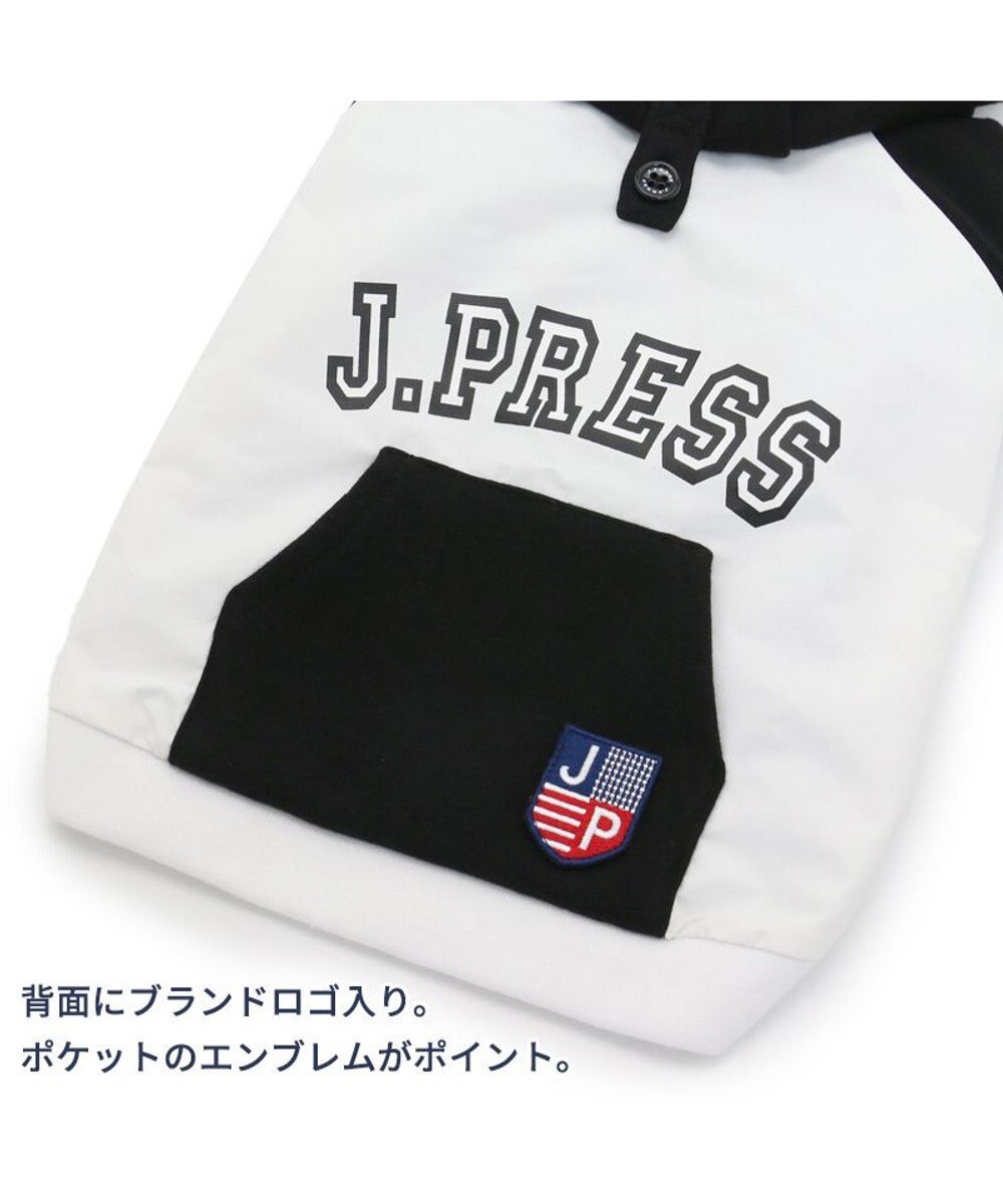 犬 服 J.PRESS パーカー 【小型犬】 カレッジ 白, 白~オフホワイト, ３Ｓ