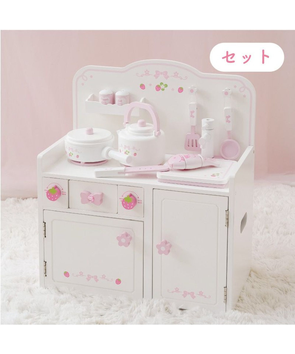 Mother garden マザーガーデン  スウィートストロベリーキッチン 《キッチンツール 9点付き》