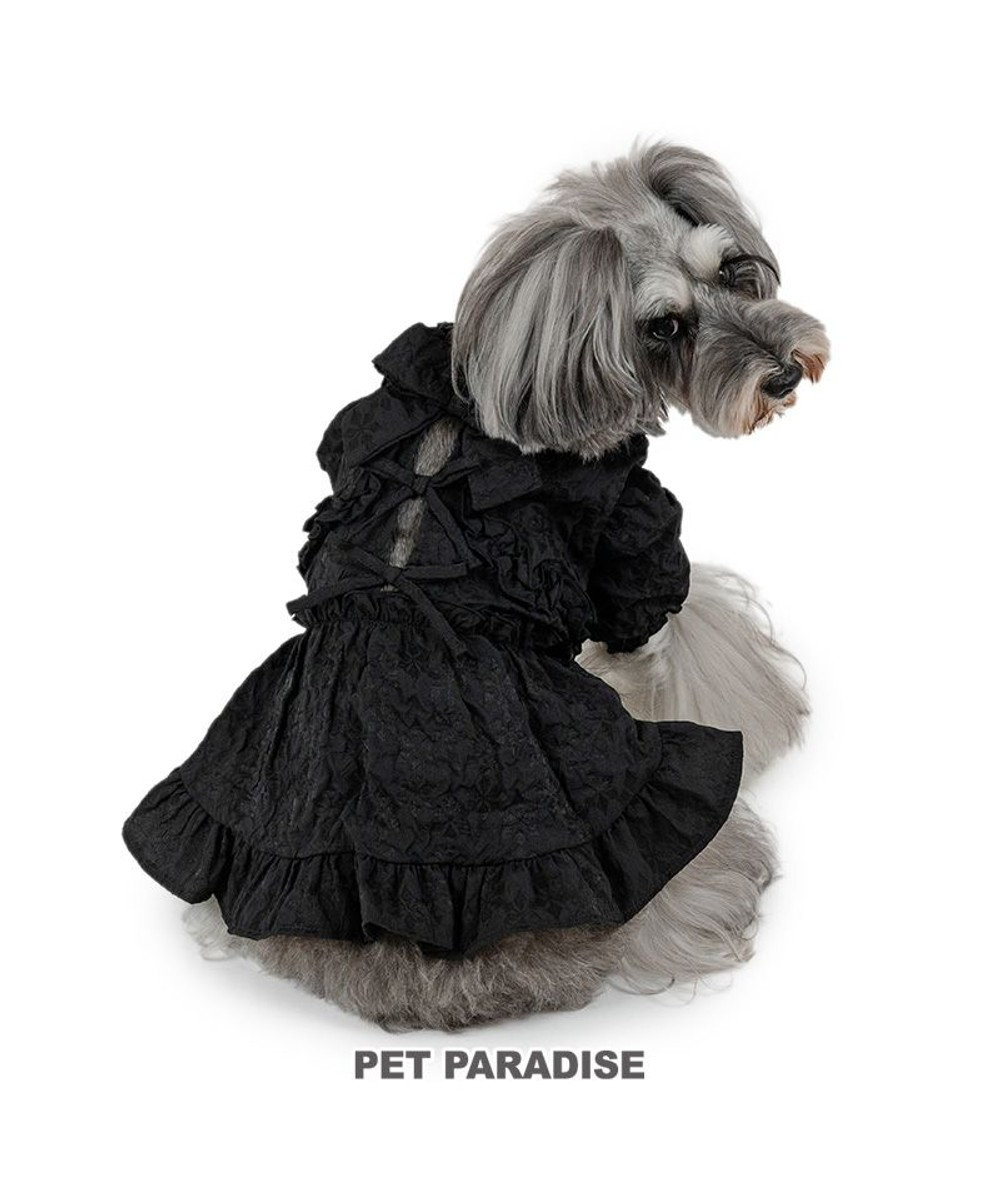 PET PARADISE cherircouture フリルリボン ワンピース 《ブラック》 小型犬 ブラック