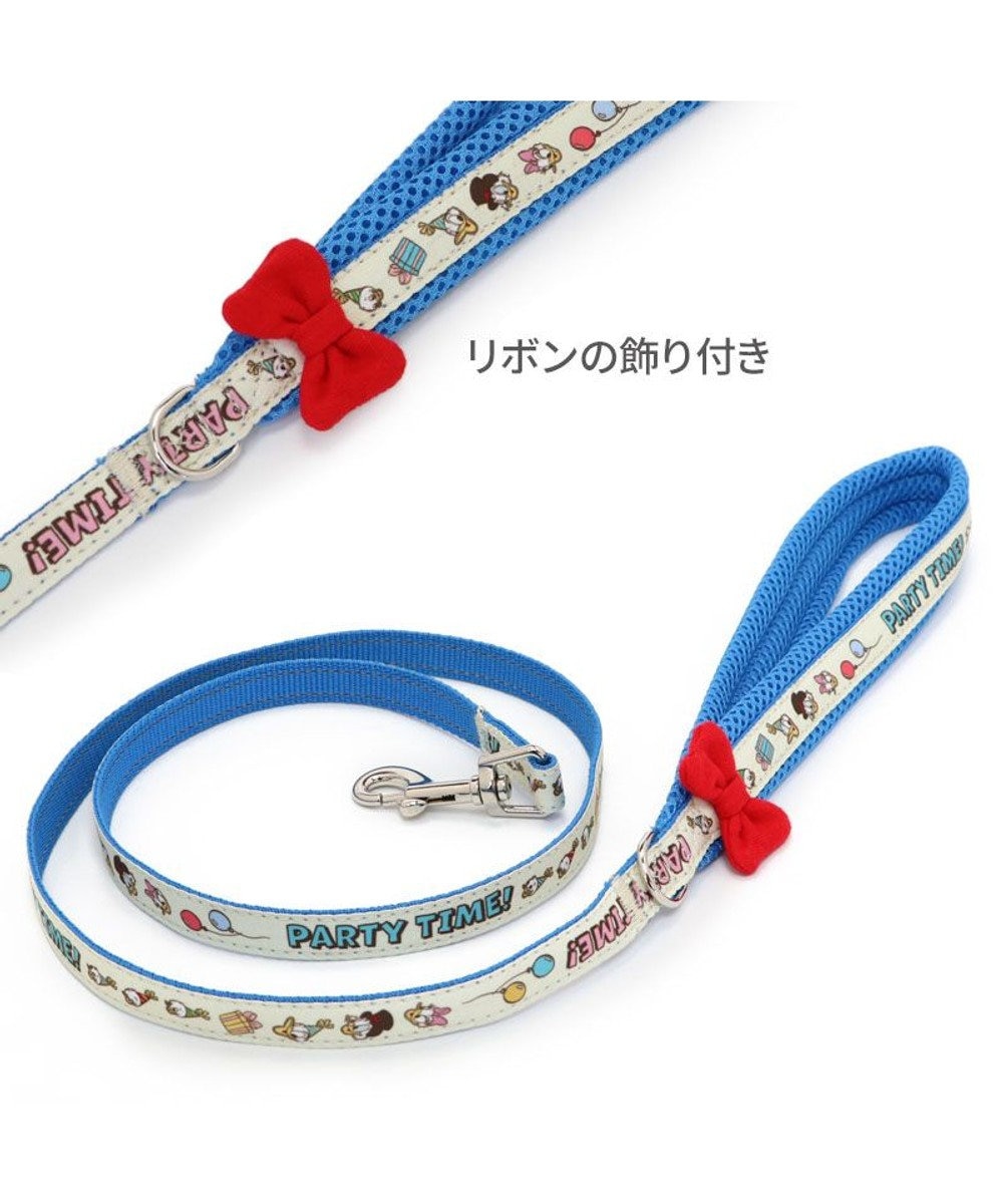 PET PARADISE ディズニー ドナルドダック 90周年 反射 リード SS~S 《パーティー柄》 小型犬