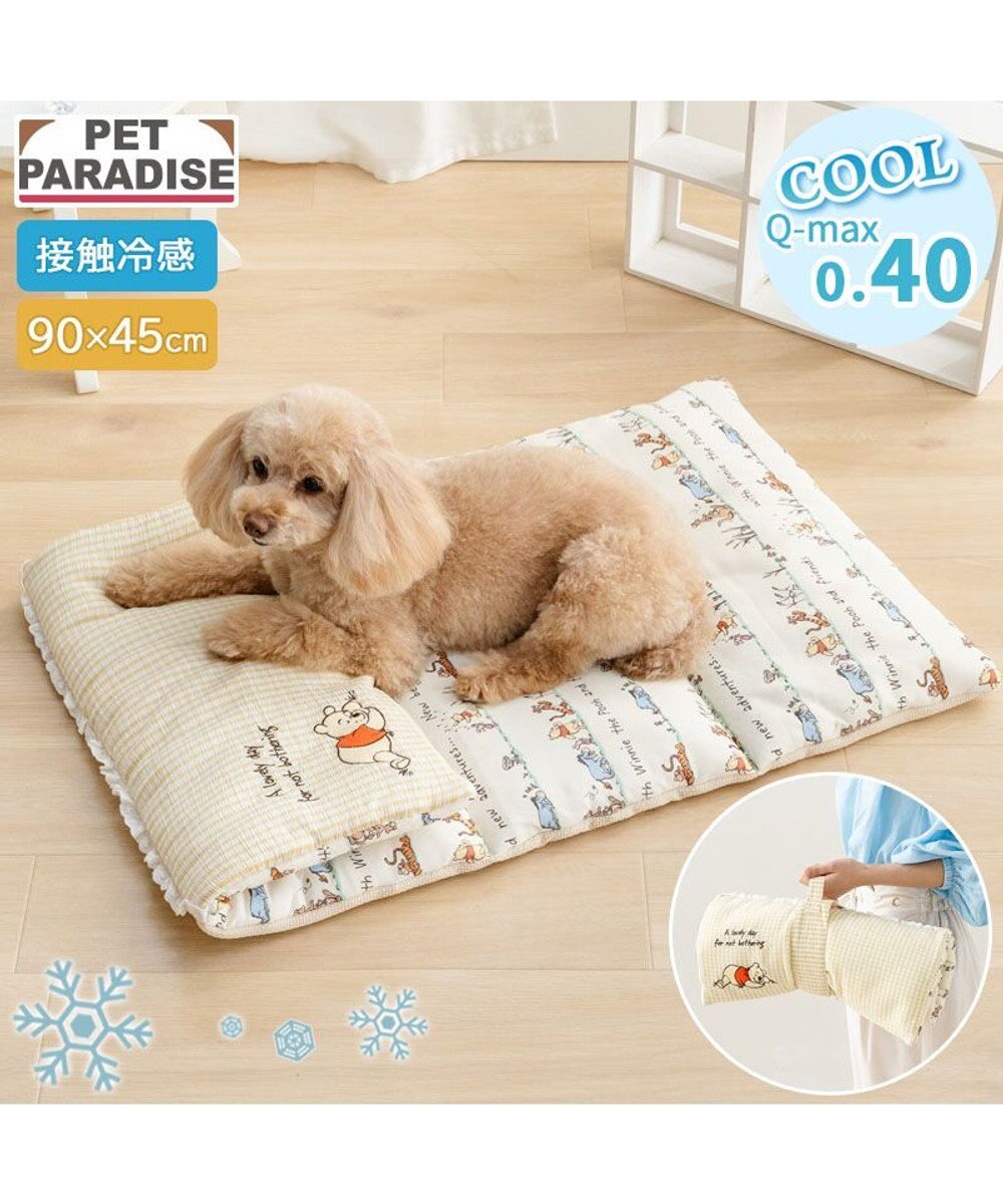 PET PARADISE ディズニー くまのプーさん クール ロールマット 《のんびり柄》 
