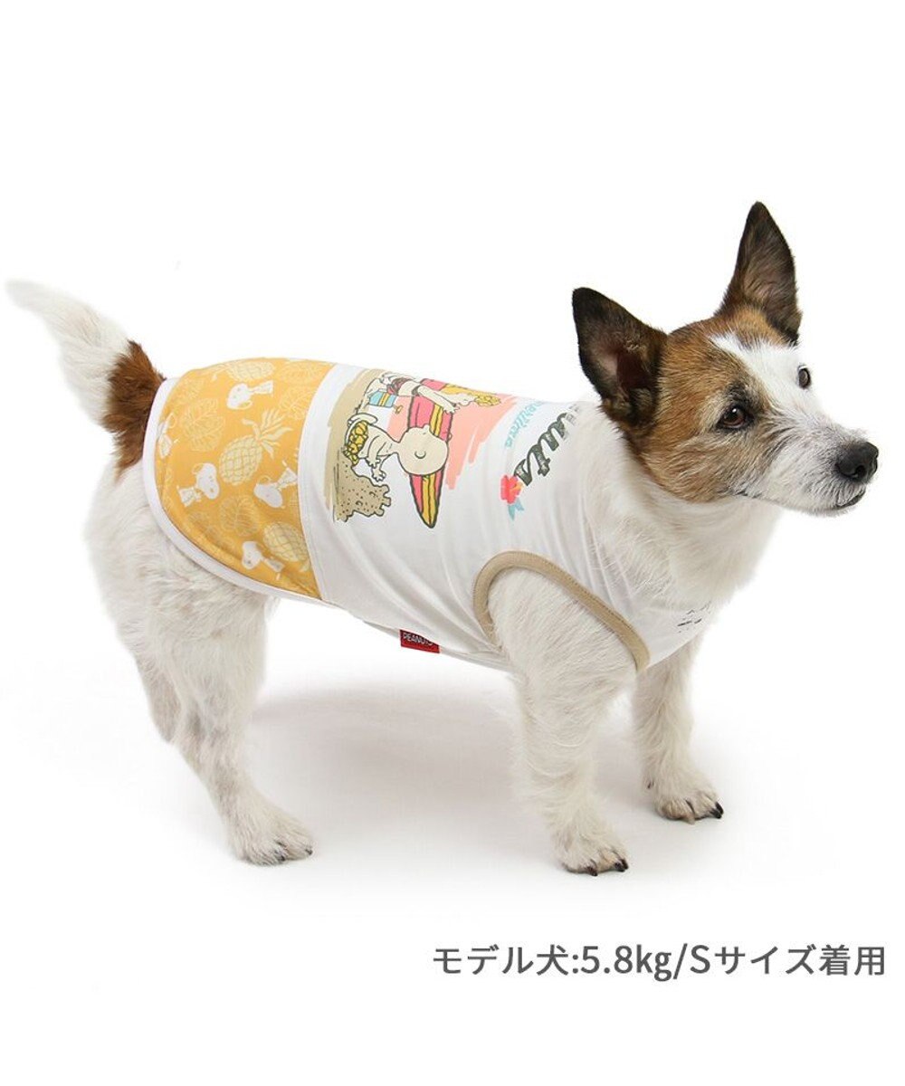 PET PARADISE スヌーピー エコメイド 天竺 タンクトップ 《ビーチ柄 》 小型犬 