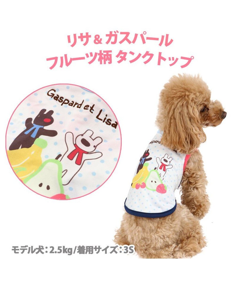 犬服 犬 服 ペットパラダイス リサとガスパール クール 接触冷感 フルーツ柄 タンクトップ 小型犬 超小型犬 小型犬 ひんやり 夏 涼感 冷却 吸水速乾 タッチワンクール Pet Paradise 通販 雑貨とペット用品の通販サイト マザーガーデン ペットパラダイス