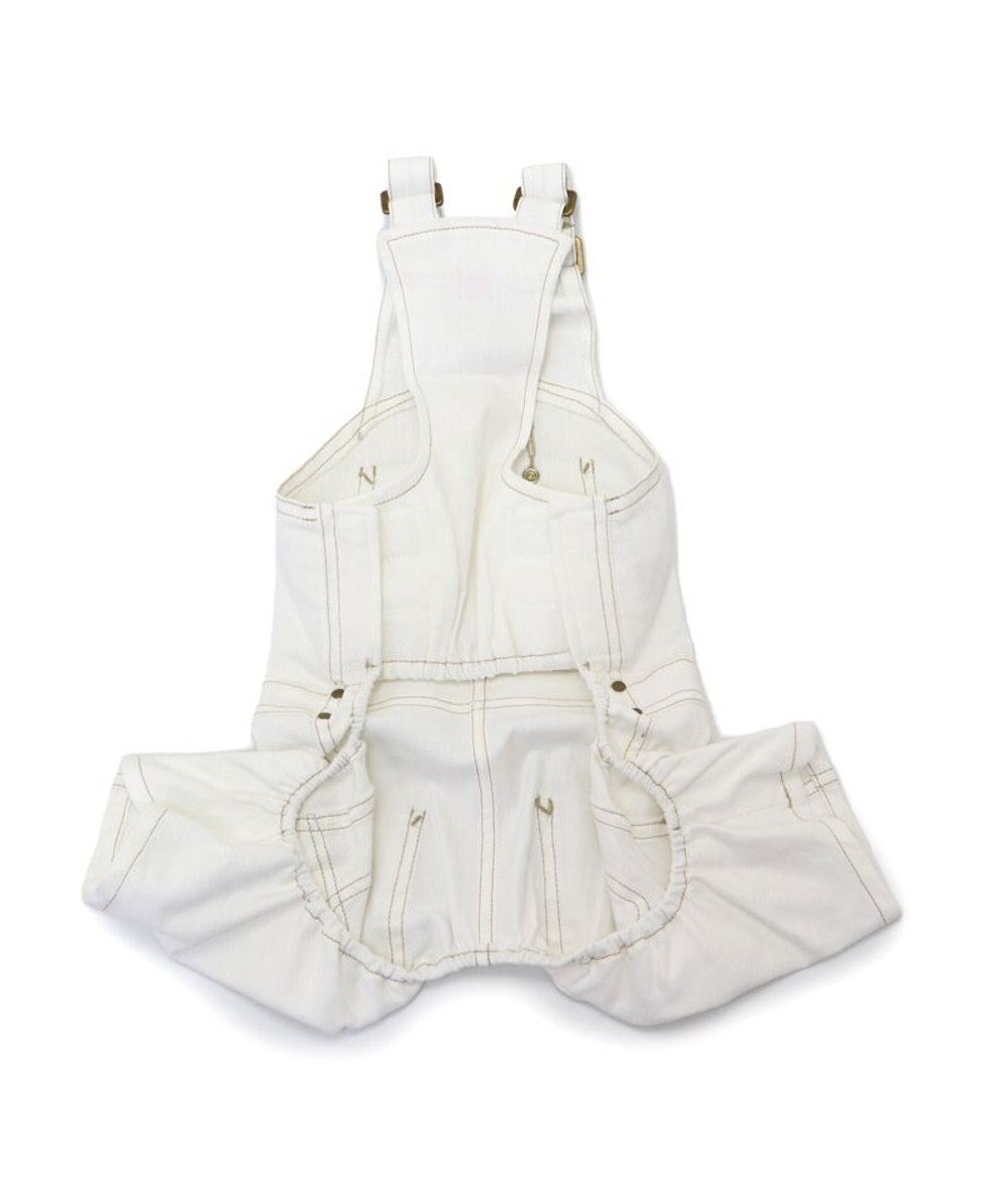PET PARADISE Ｌｅｅ ホワイトデニム オーバーオール 小型犬 