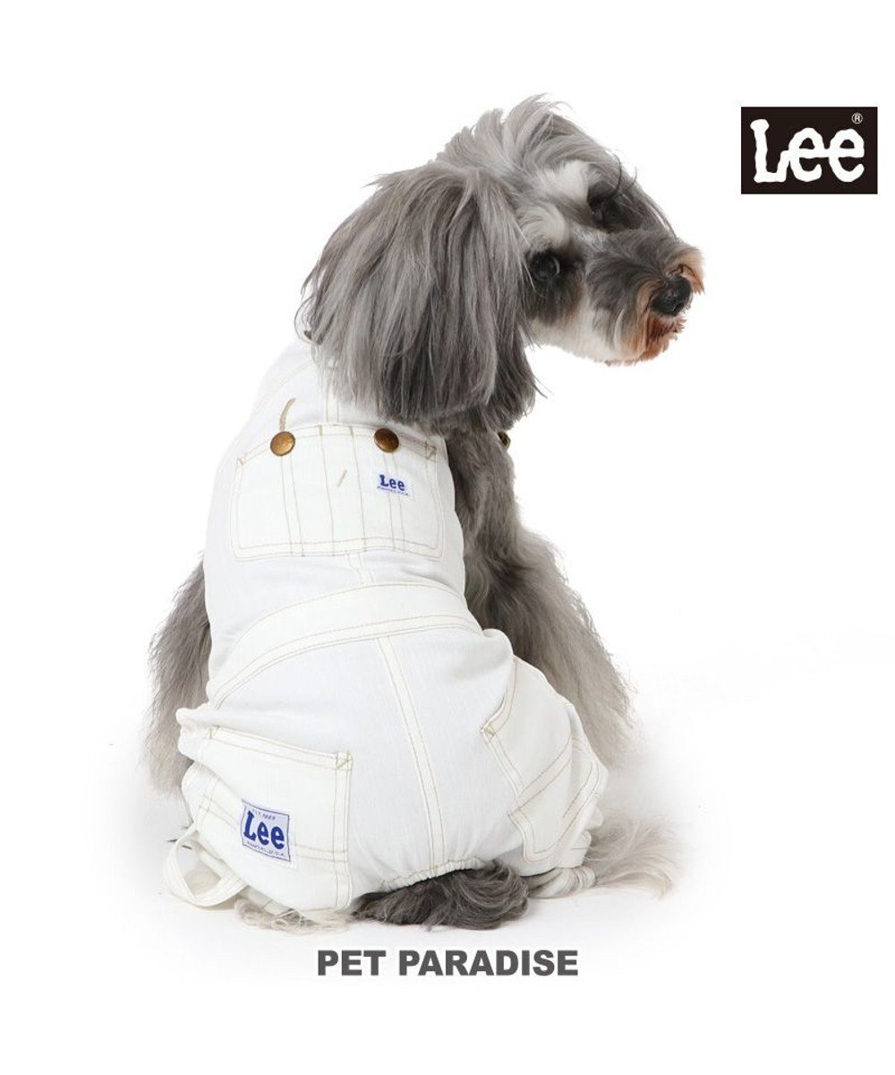 PET PARADISE Ｌｅｅ ホワイトデニム オーバーオール 小型犬 ホワイト