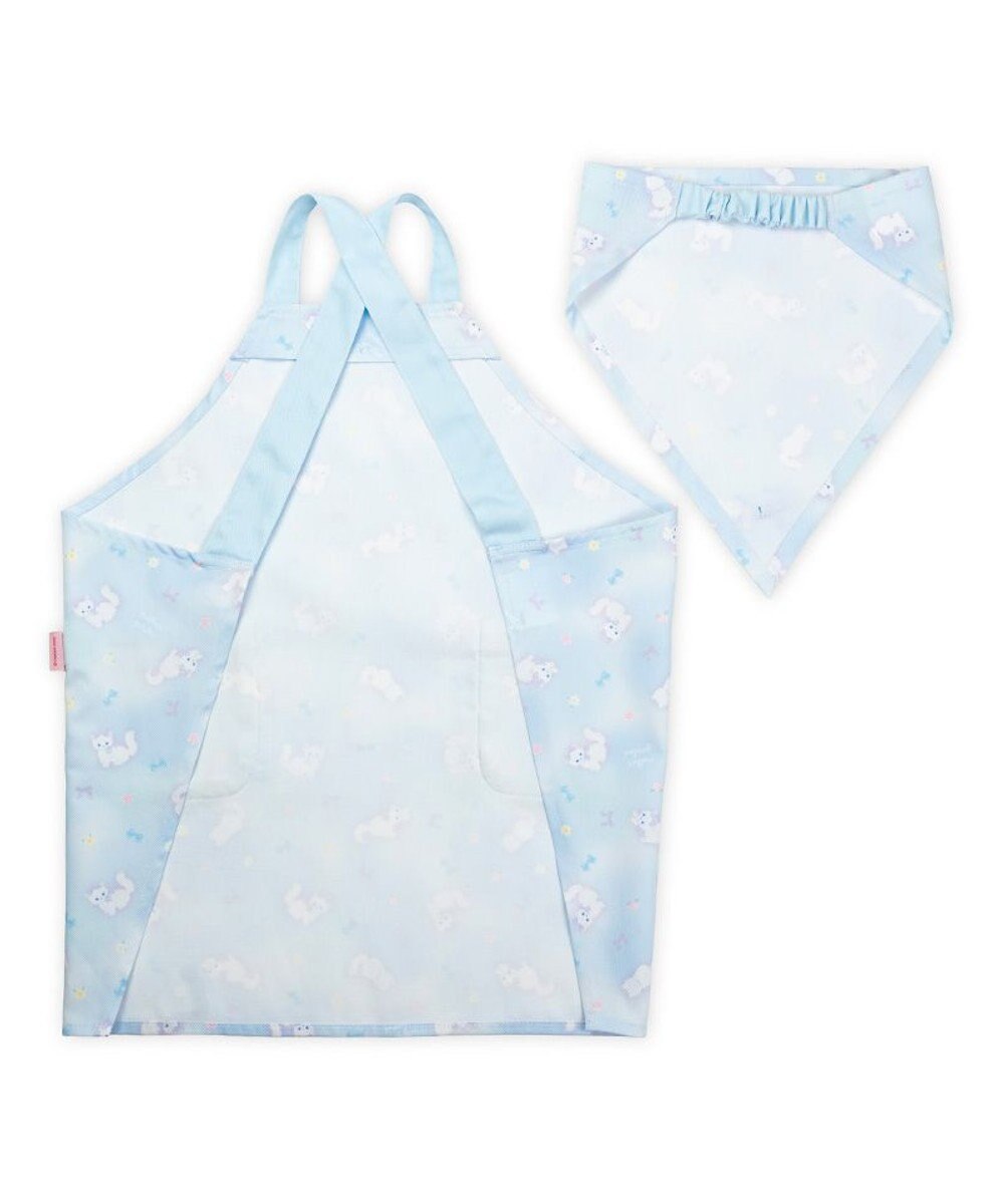 Mother garden マザーガーデン バッククロスエプロン 三角巾付き 100～120cm 《ふわねこ柄》 