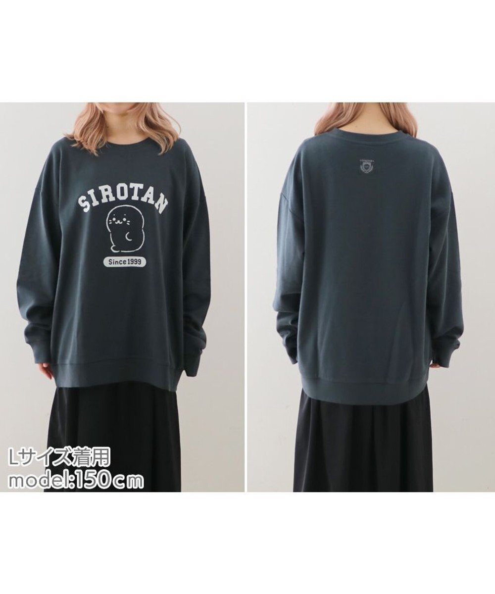 Mother garden しろたん フロッキープリント トレーナー ユニセックス 