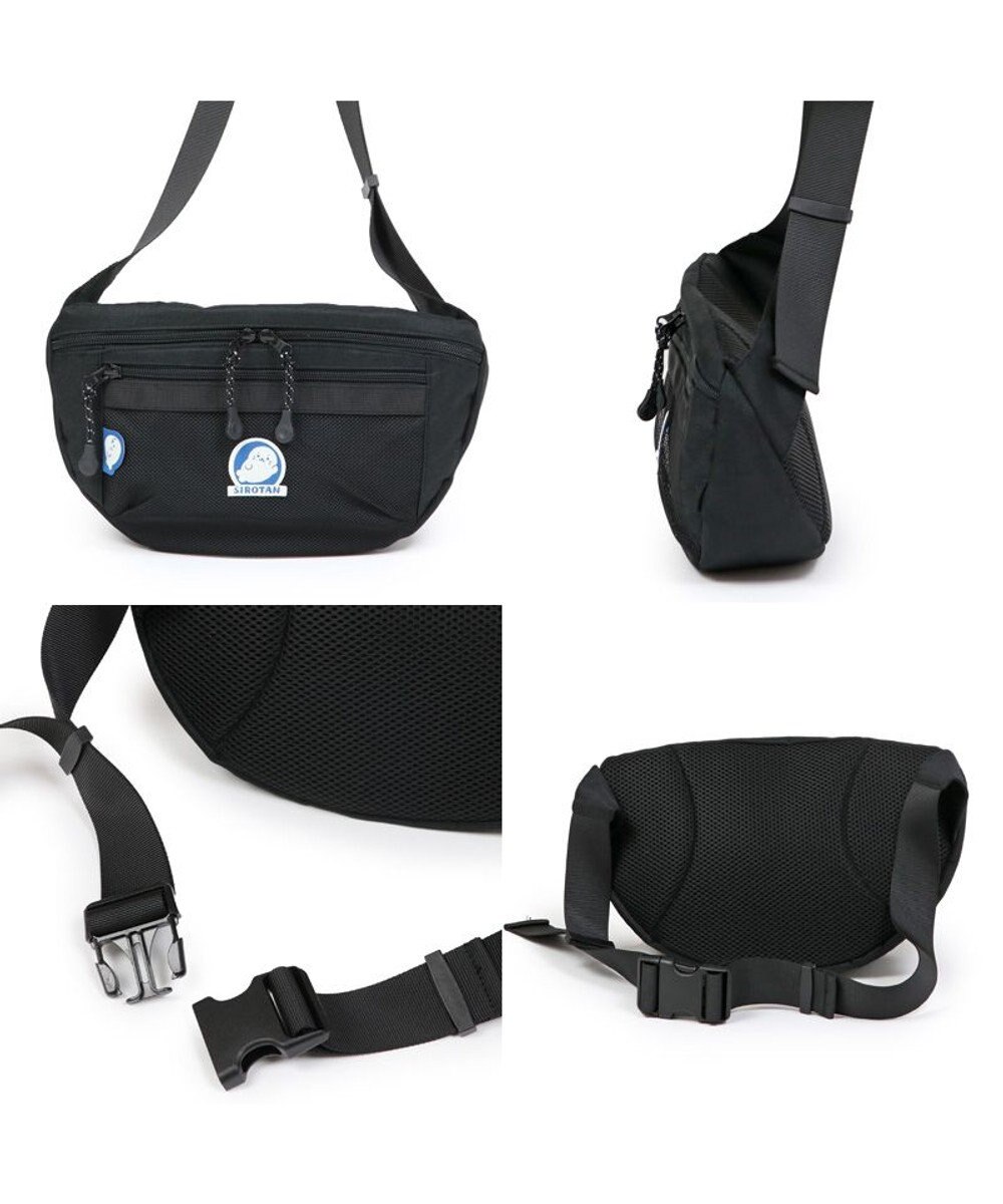 Mother garden しろたん ボディバッグ 黒色 ワンショルダー ウエストバッグ 