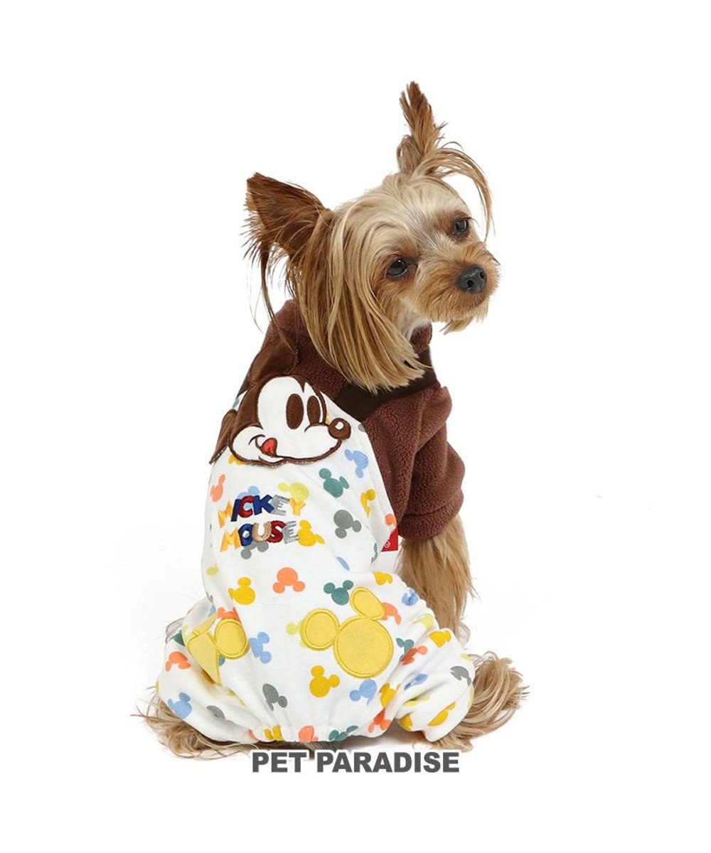 PET PARADISE ディズニー ミッキーマウス カラフルロンパース 小型犬 茶