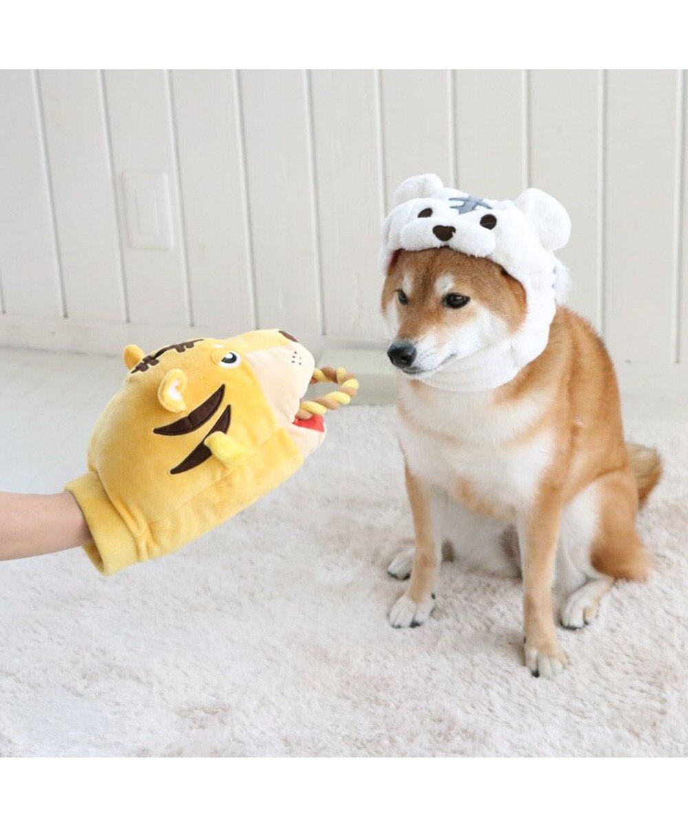 PET PARADISE 犬 おもちゃ トラ パペット おもちゃ  トイ ＴＯＹ 虎 とら お正月 年賀状 干支 音が鳴る ぬいぐるみ ボール ロープ オモチャ 玩具 小型犬 おもちゃ 猫 かわいい おもしろ インスタ映え 