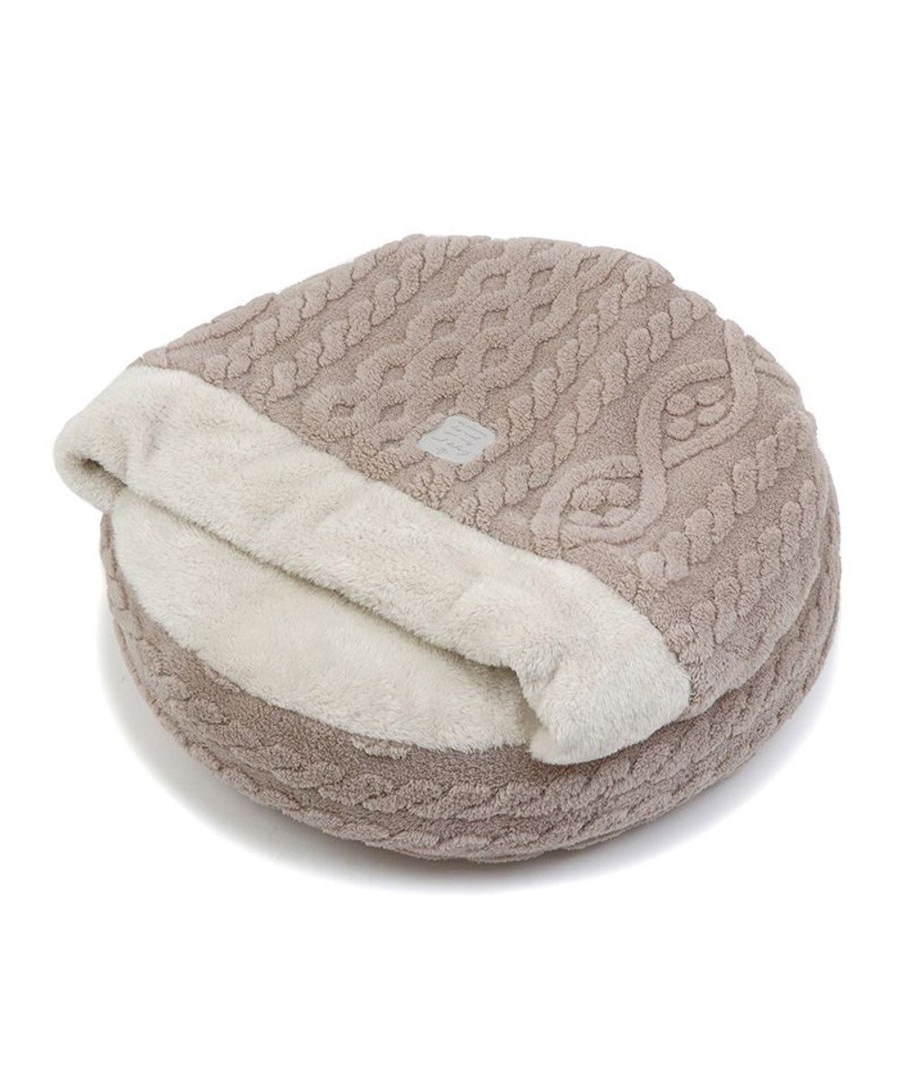 PET PARADISE ペットパラダイス 丸型寝袋 遠赤外線 《アラン柄》 60cm 