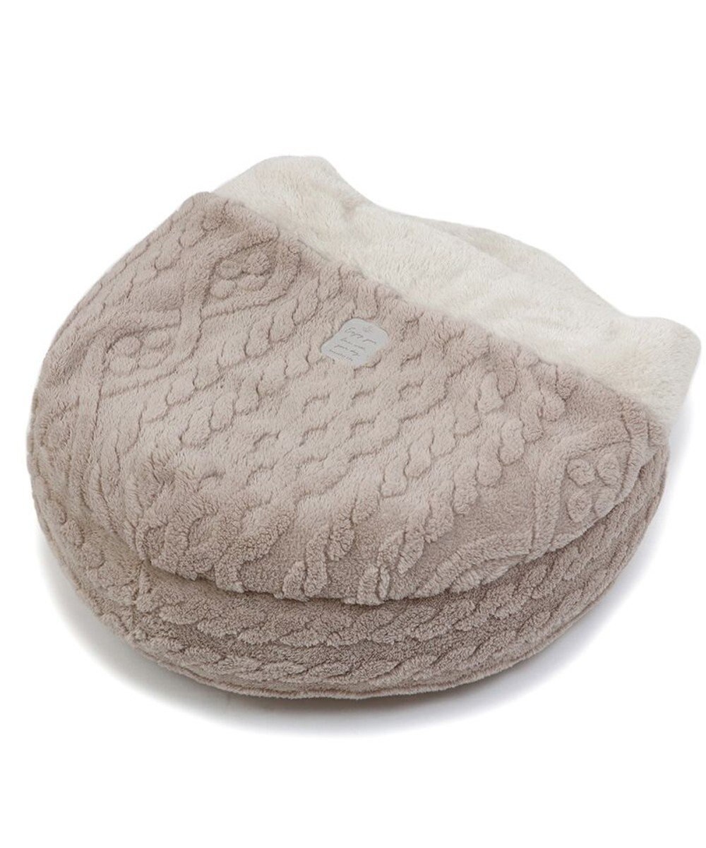 PET PARADISE ペットパラダイス 丸型寝袋 遠赤外線 《アラン柄》 60cm 