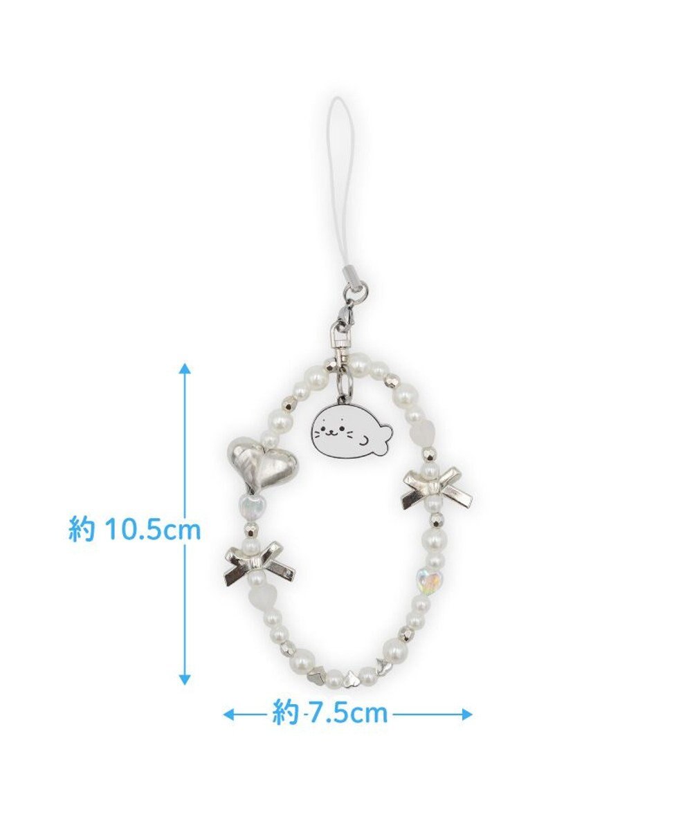 Mother garden しろたん ビーズストラップ 《シルバー》 単品 