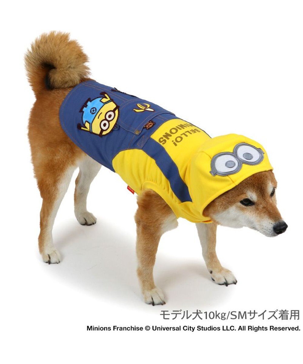 PET PARADISE ミニオン オーバーオール風 バナナ パーカー  中型犬 