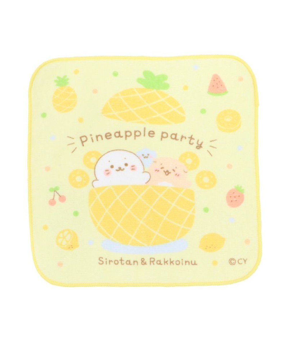 Mother garden しろたん タオル2枚セット ミニタオル ループタオルセット ≪パイナップルパーティー柄≫ 
