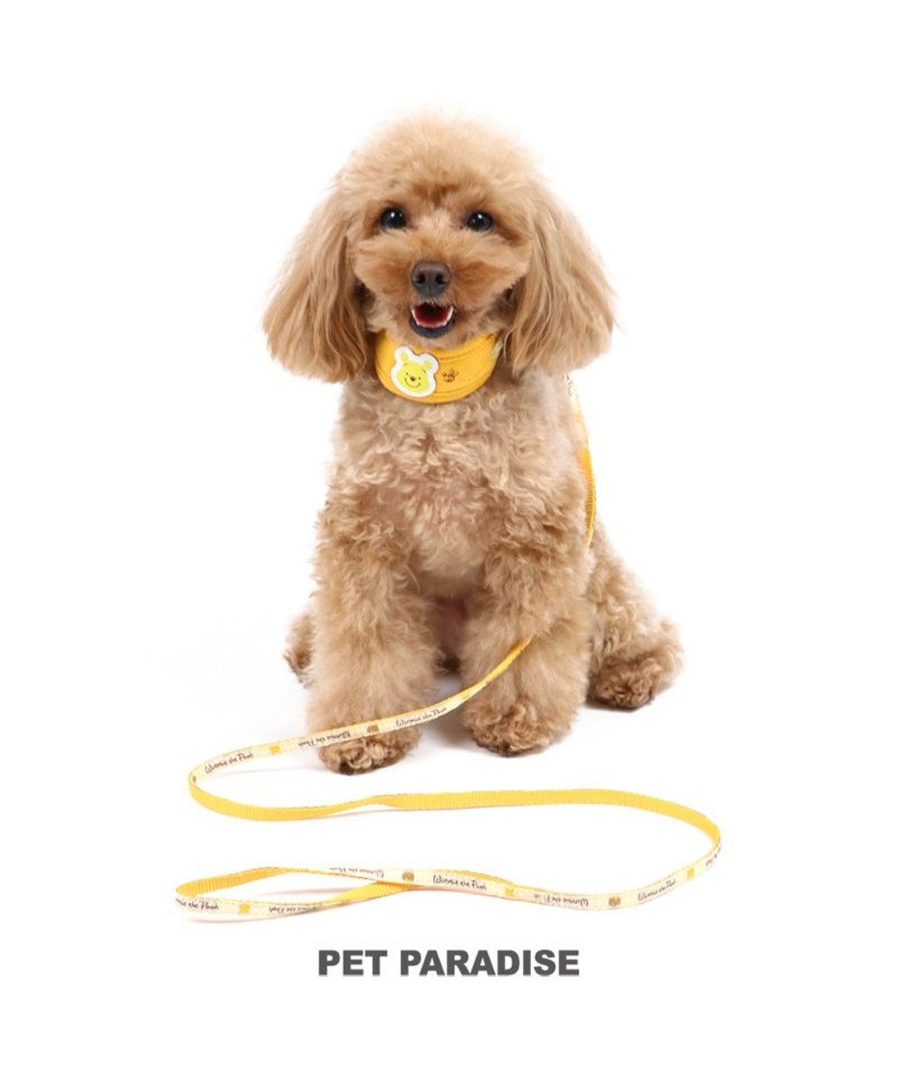 PET PARADISE 犬 首輪 ディズニー くまのプーさん リード付き 【４Ｓ~ＳＳ】 小型犬 おさんぽ おでかけ お出掛け おしゃれ オシャレ かわいい キャラクター 黄