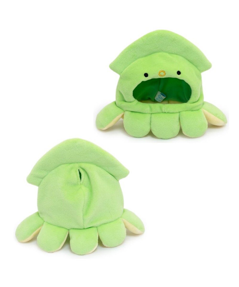 Mother garden しろたん ついてきちゃうしろたん マスコット用 着せ替え服 イカ頭巾 《緑》 単品 