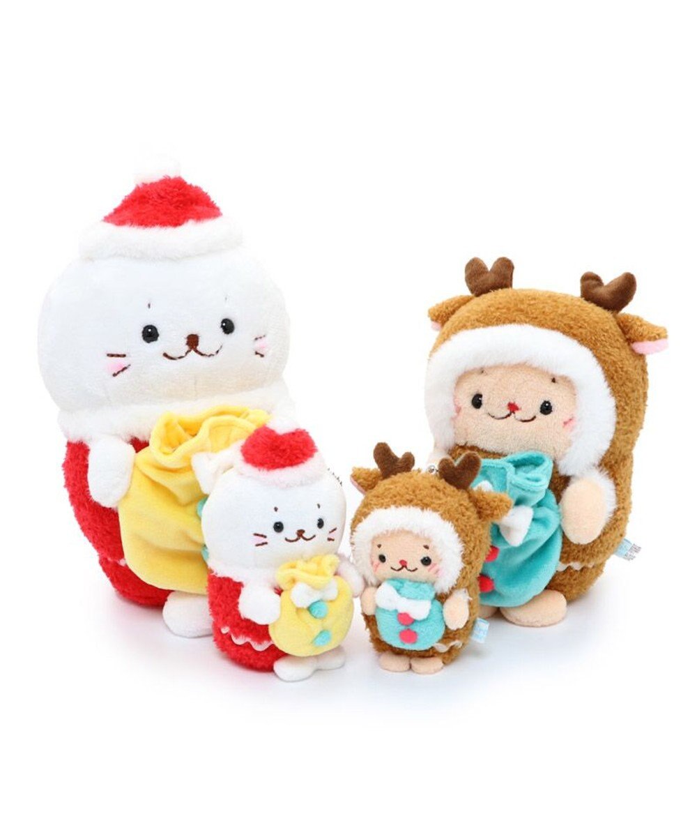 Mother garden しろたん お座り サンタクロース マスコット 19cm お座りぬいぐるみ 