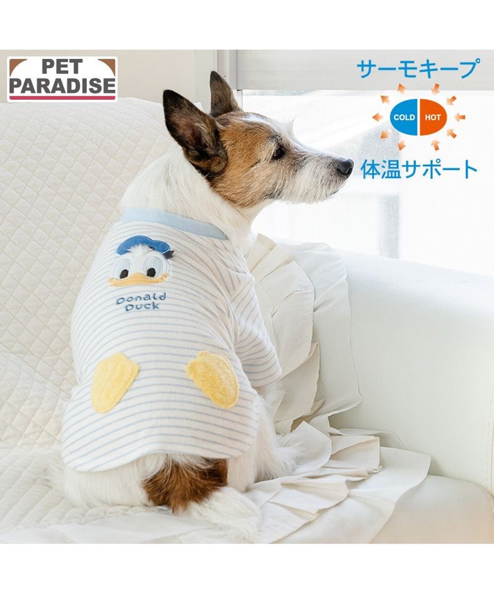 PET PARADISE ディズニー ドナルドダック サーモキープ お顔Tシャツ 小型犬 