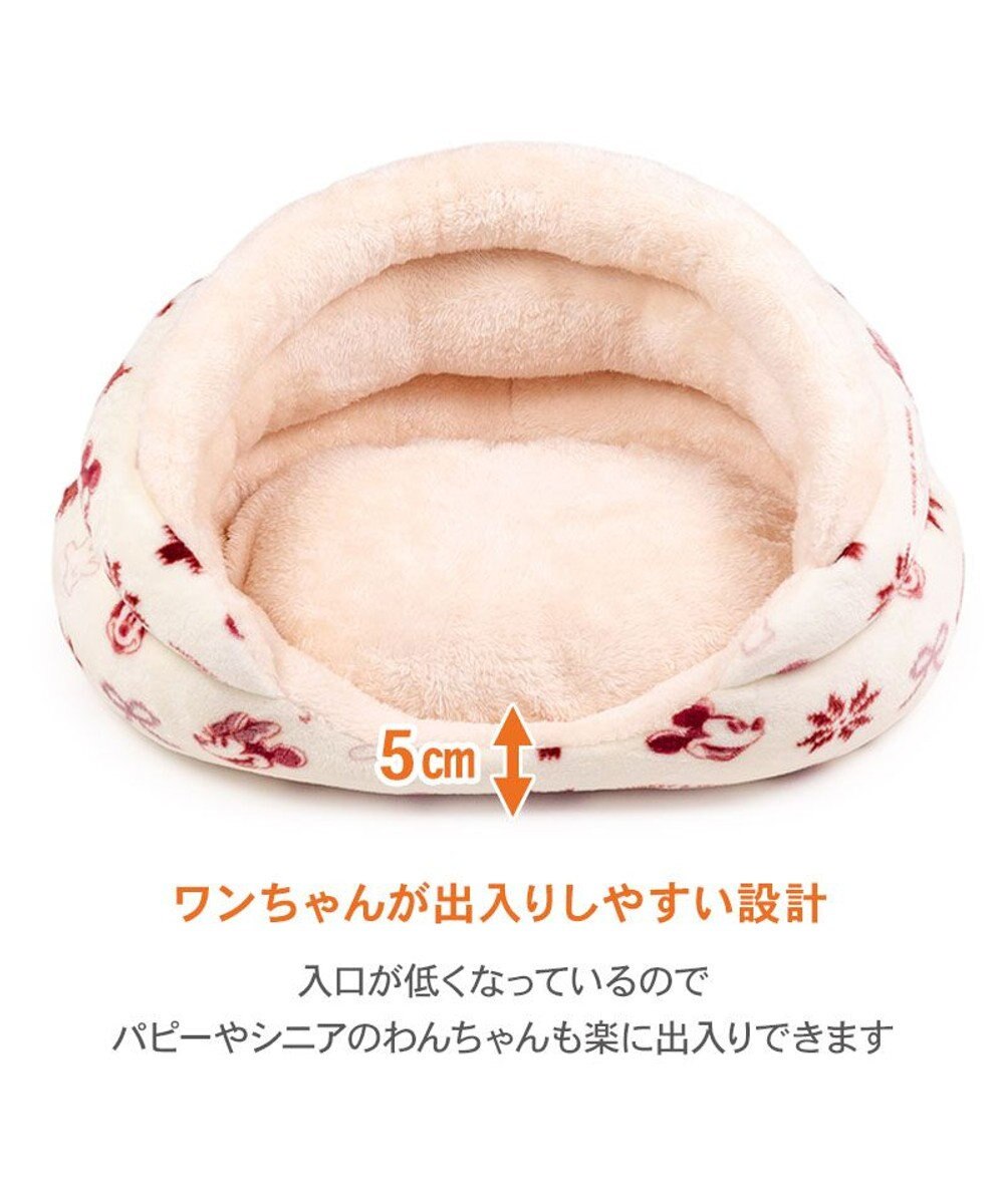 PET PARADISE ディズニー ミッキーマウス 遠赤外線 つぼ型 ボア カドラー 