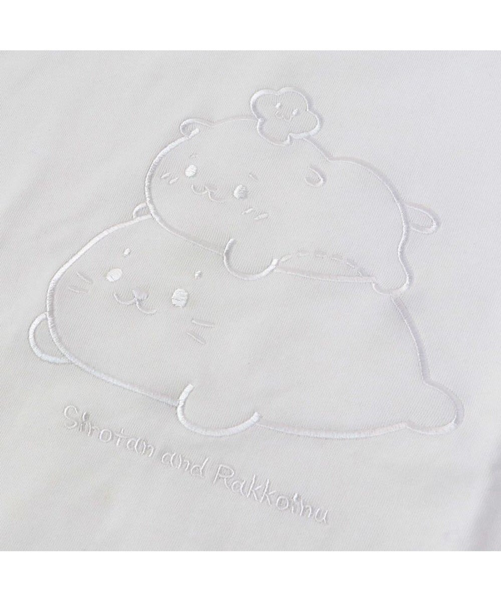 Mother garden しろたん&らっこいぬ 白刺繍トレーナー《オフホワイト》 S / M / L / XL