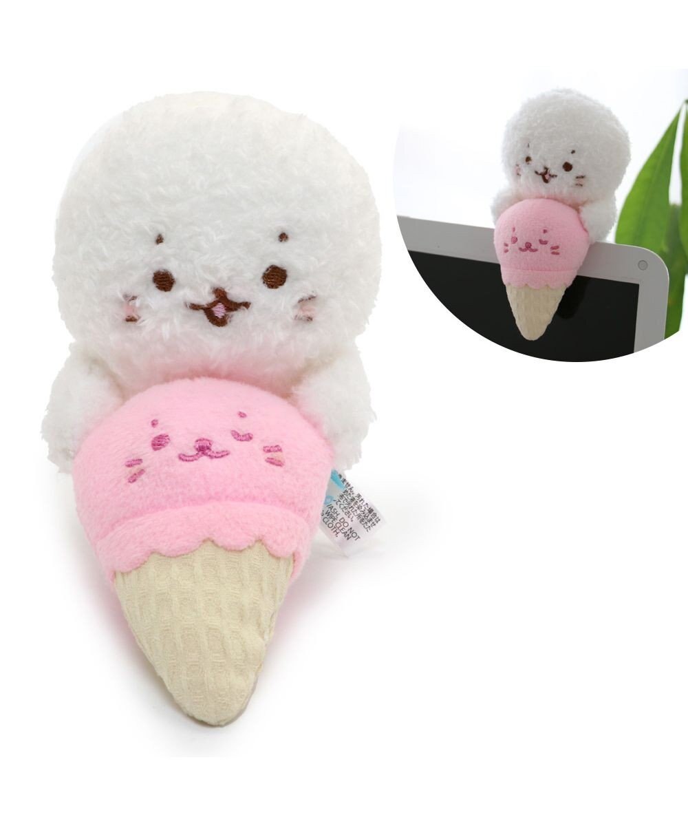 しろたん ぴょこんと マスコット 《アイス》 単品 / Mother しろたん ぴょこんと マスコット 《アイス》 単品 / Mother