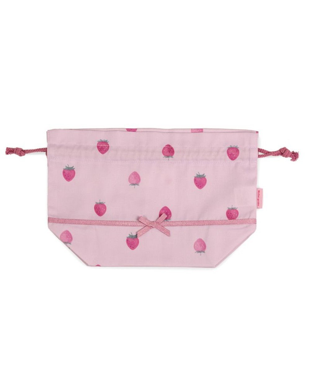 Mother garden マザーガーデン 野いちご ランチ巾着 《レトロストロベリー柄》