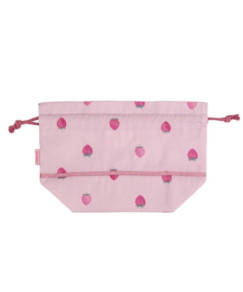 Mother garden マザーガーデン 野いちご ランチ巾着 《レトロストロベリー柄》 